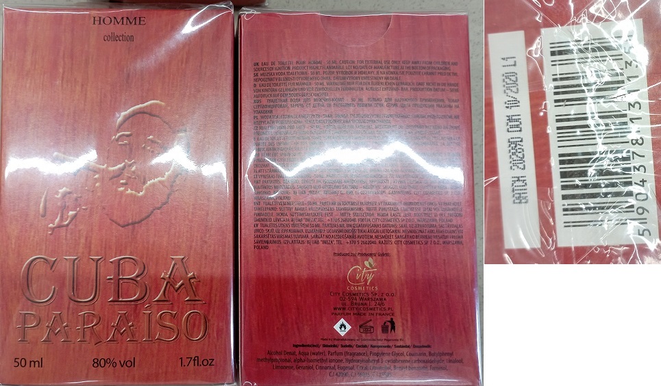 Toaletní voda CUBA PARAÍSO, HOMME collection, EAU DE TOILETTE: Fotografie