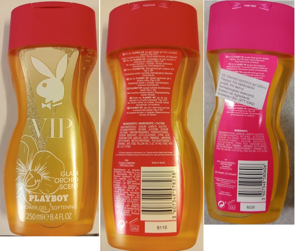 Sprchový gel VIP PLAYBOY, GLAM ORCHID SCENT, SHOWER GEL – SOFTENING: Fotografie
