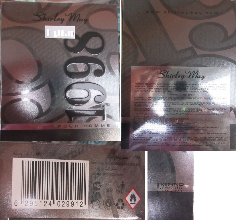 Toaletní voda Shirley May, 1998, POUR HOMME, EAU DE TOILETTE: Fotografie