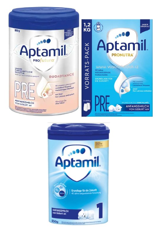 Kojenecká výživa APTAMIL: Fotografie