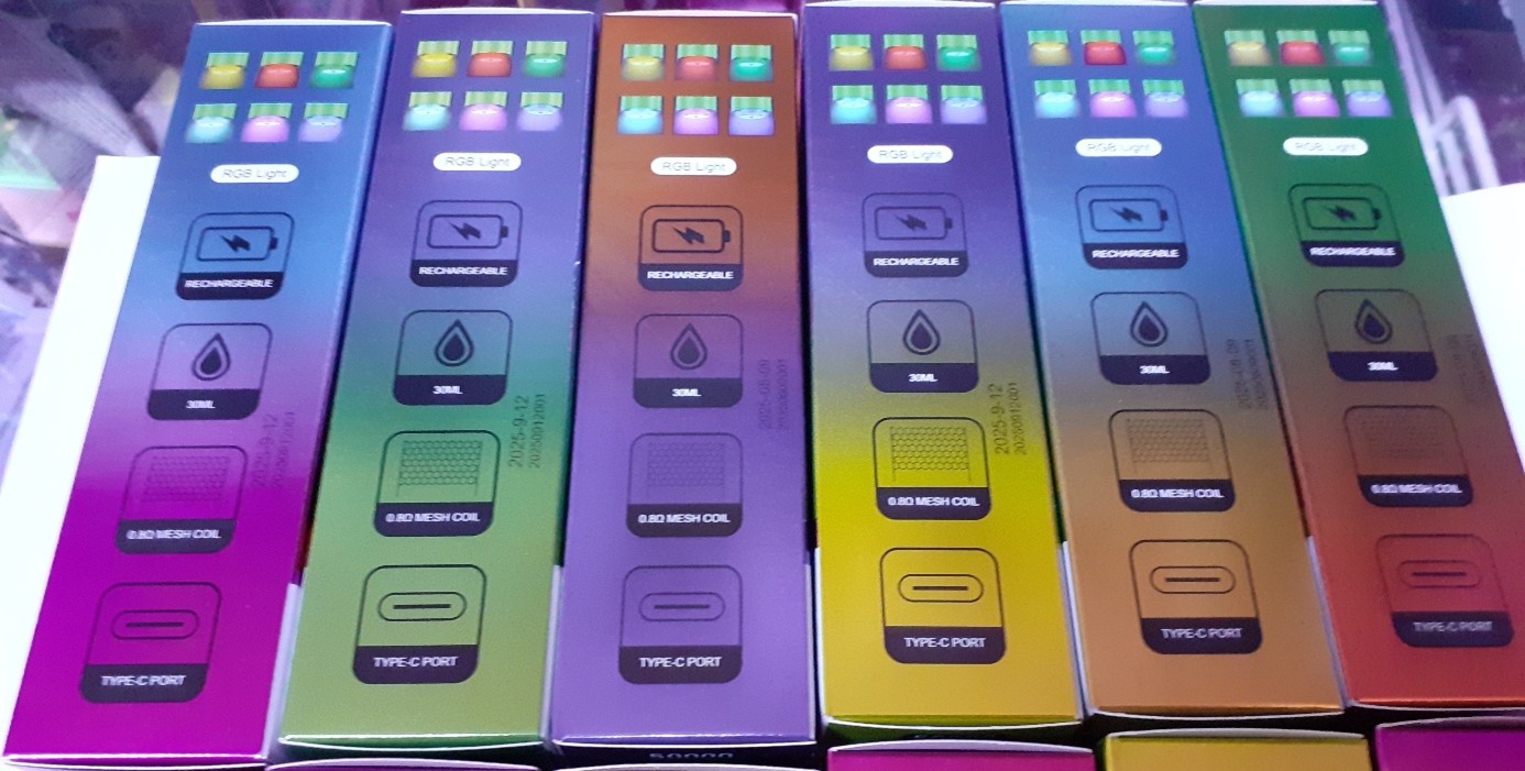 Jednorázová el. cigareta s e liquidem RALM TORNADO 50000, disposable device, různé příchutě: Fotografie č. 4