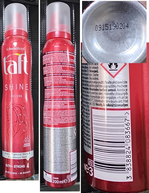 Stylingová pěna Schwarzkopf, taft SHINE MOUSSE, ULTRA STRONG 4: Fotografie