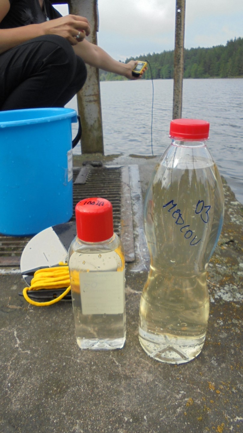 snímek potřeb pro probíhající monitoring rybník Medlov