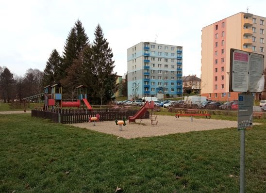 ilustrační snímek veřejného hřiště pro děti U Kuželuhů Jihlava