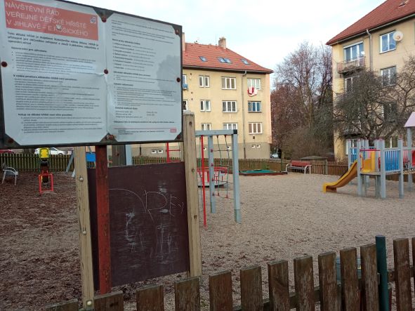 veřejné hřiště pro děti E. Rošického Jihlava - ilustrační snímek