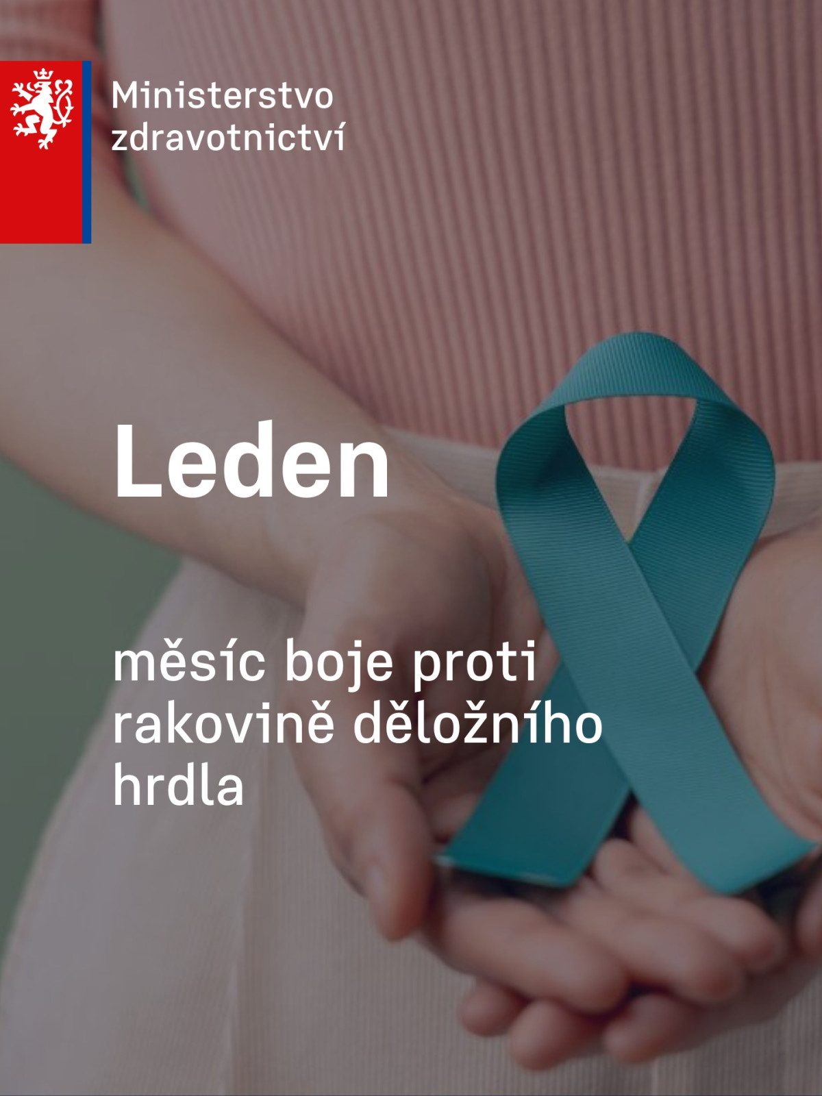leták Leden měsíc boje proti rakovině děložního hrdla