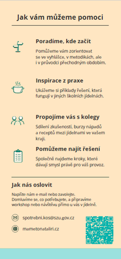 Leták Krajský tým ŠJ